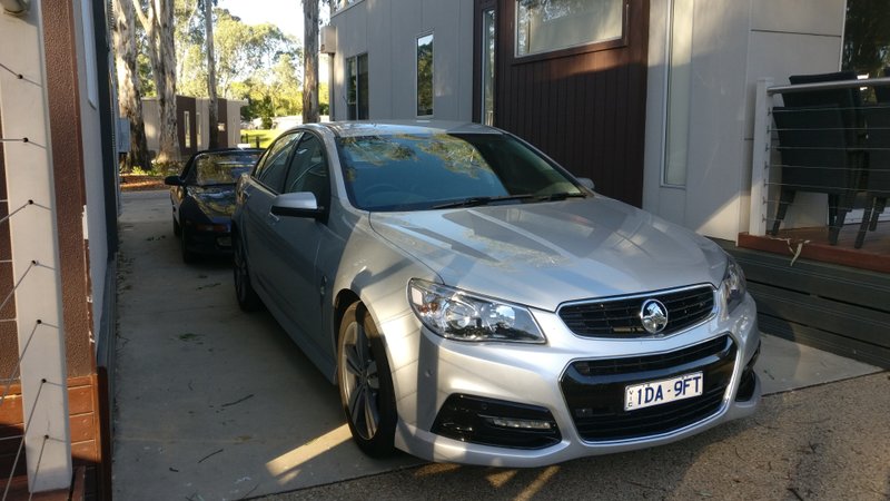 My brother’s Commodore. I really like it. Good looking car, end of an era.